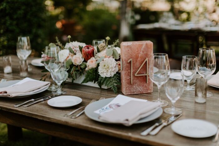 Pink Salt Table Numbers - Image 2