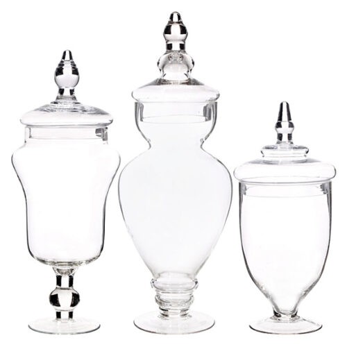 Apothecary Jars candy jar rental chicago