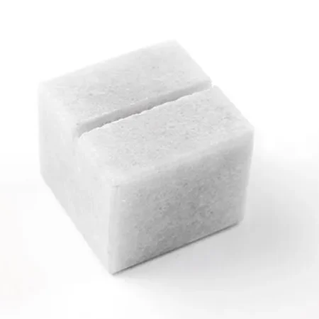 White Cube Marble Card Holders