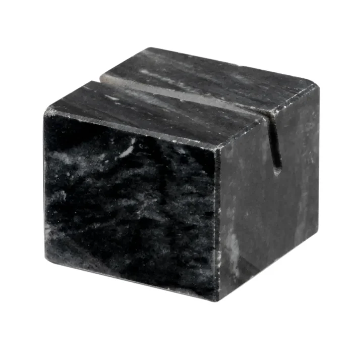 Black Cube Marble Card Holders