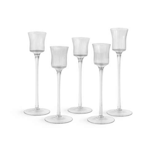 Vintage Stemmed Glass Votives